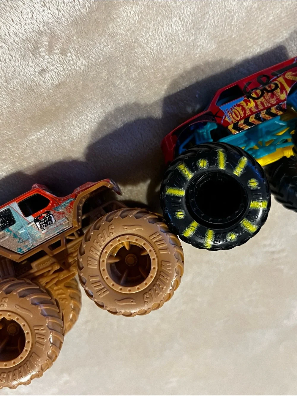 Hot Wheels Monster Truck Bundle - Muddy Jeep #999 and Race Ace #68